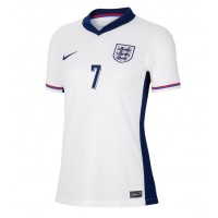 Camiseta Inglaterra Bukayo Saka #7 Primera Equipación Replica Eurocopa 2024 para mujer mangas cortas